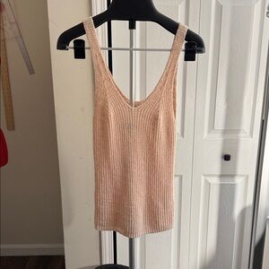 Madewell Peach Knit Tank Top